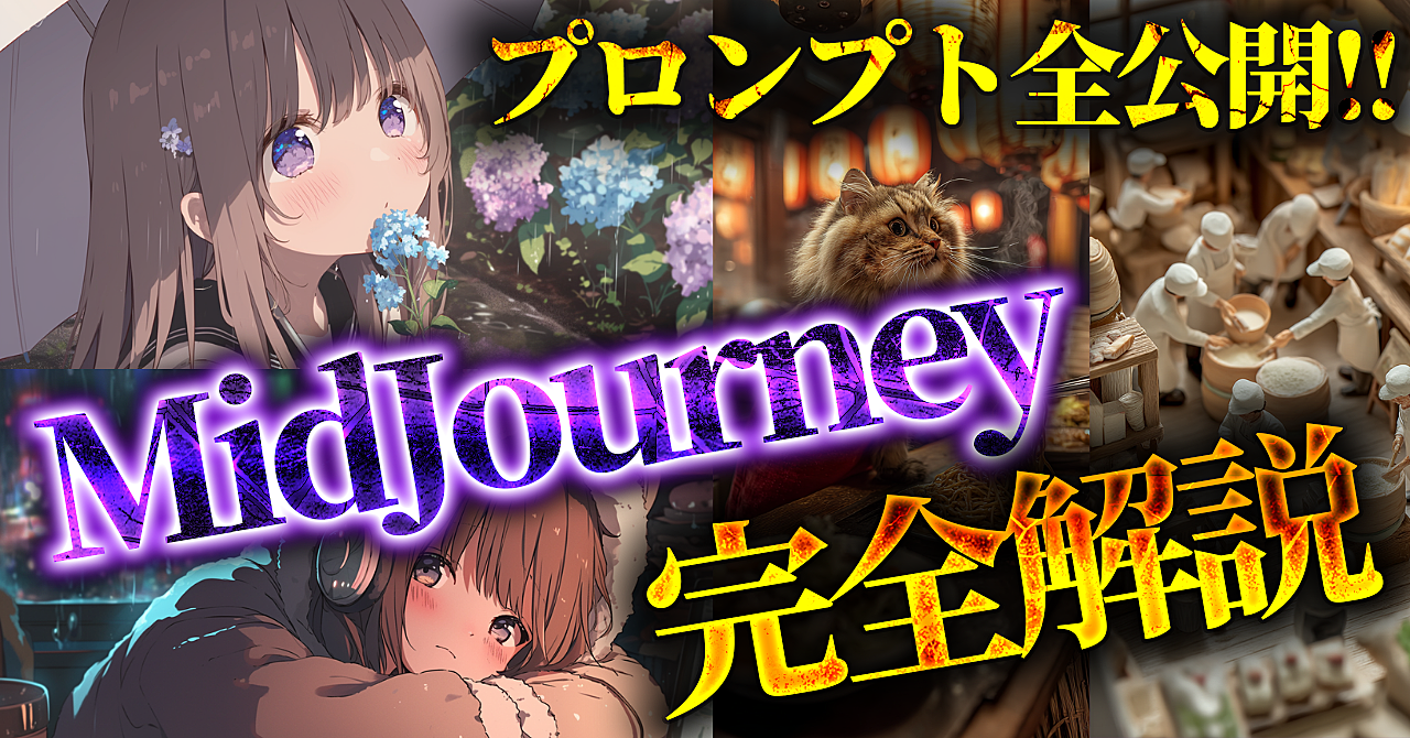 【初心者OK!】Midjourney完全解説｜AI画像で副業 プロンプト全公開！【豪華3大特典付き！】
